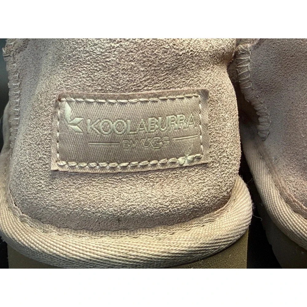 Koolaburra by UGG: Victoria Mini Pink Suede Faux Fur Boots, 1114851 Womens 8